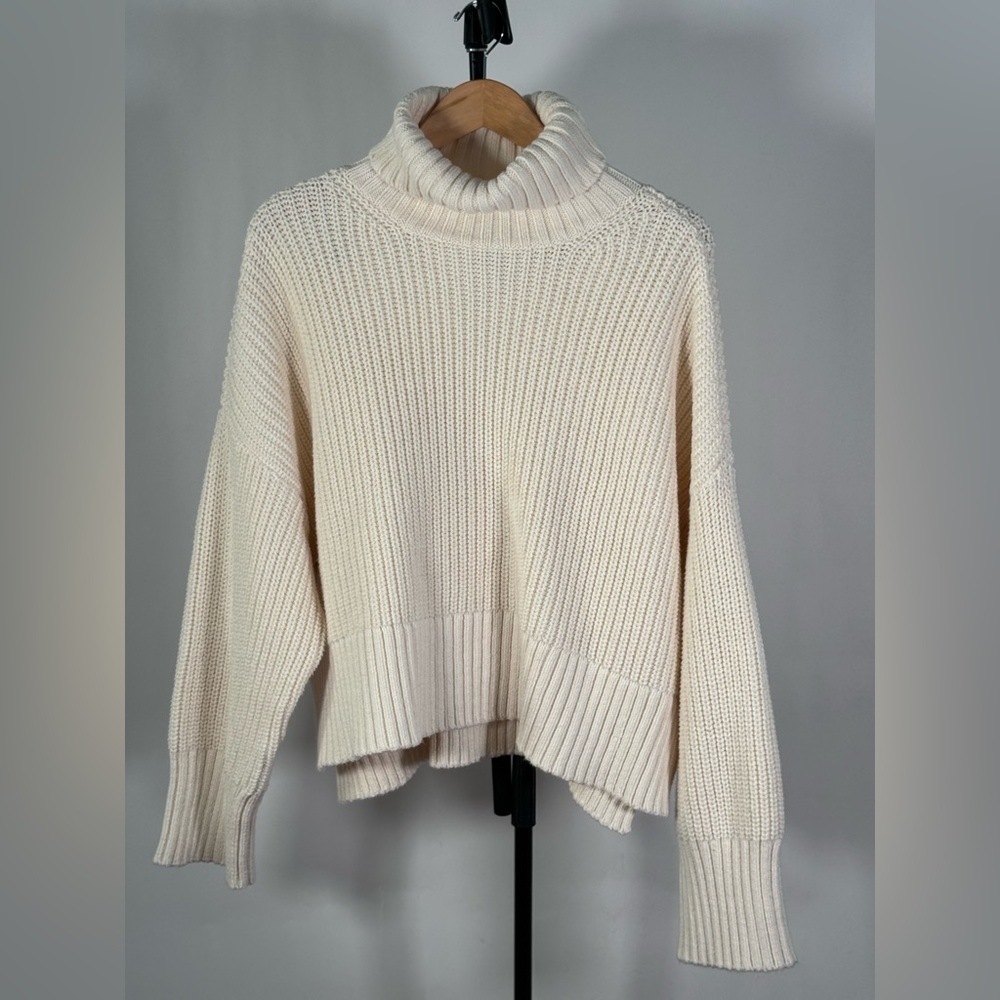 New Madewell Wide Rib Turtleneck Sweater - Picture 5 of 6